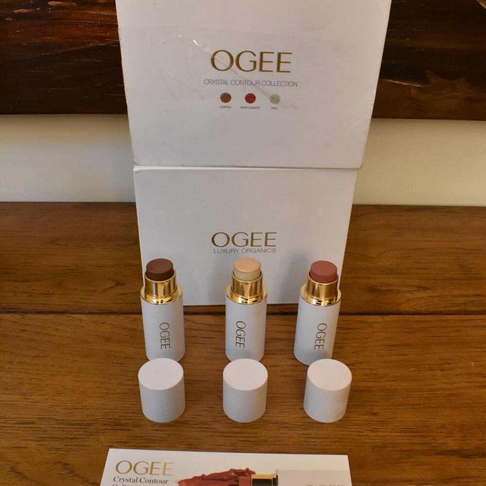 Ogee Crystal Contour Collection (Copper, Rose Quartz ,Opal)